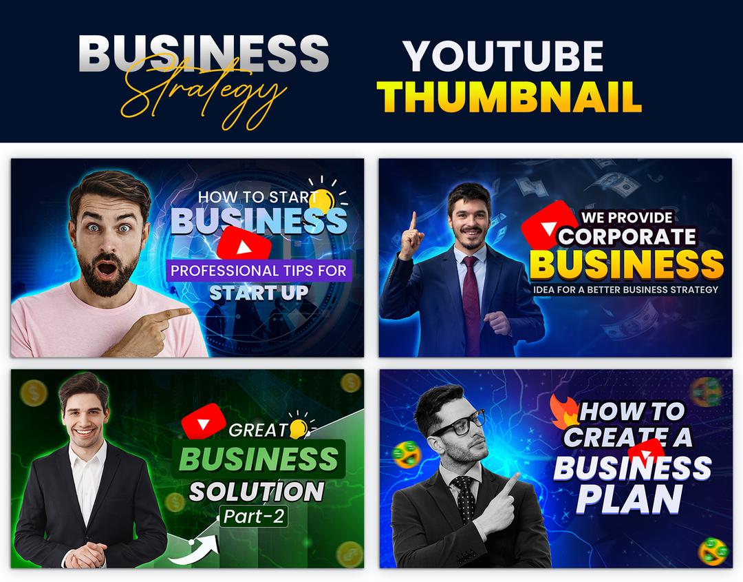 Business Strategy Thumbnail Design