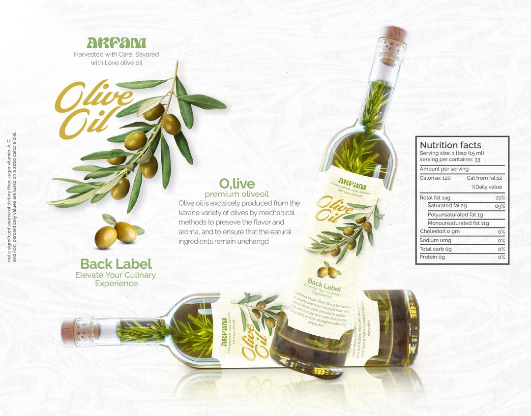 Olive Oil Label Packaging Design