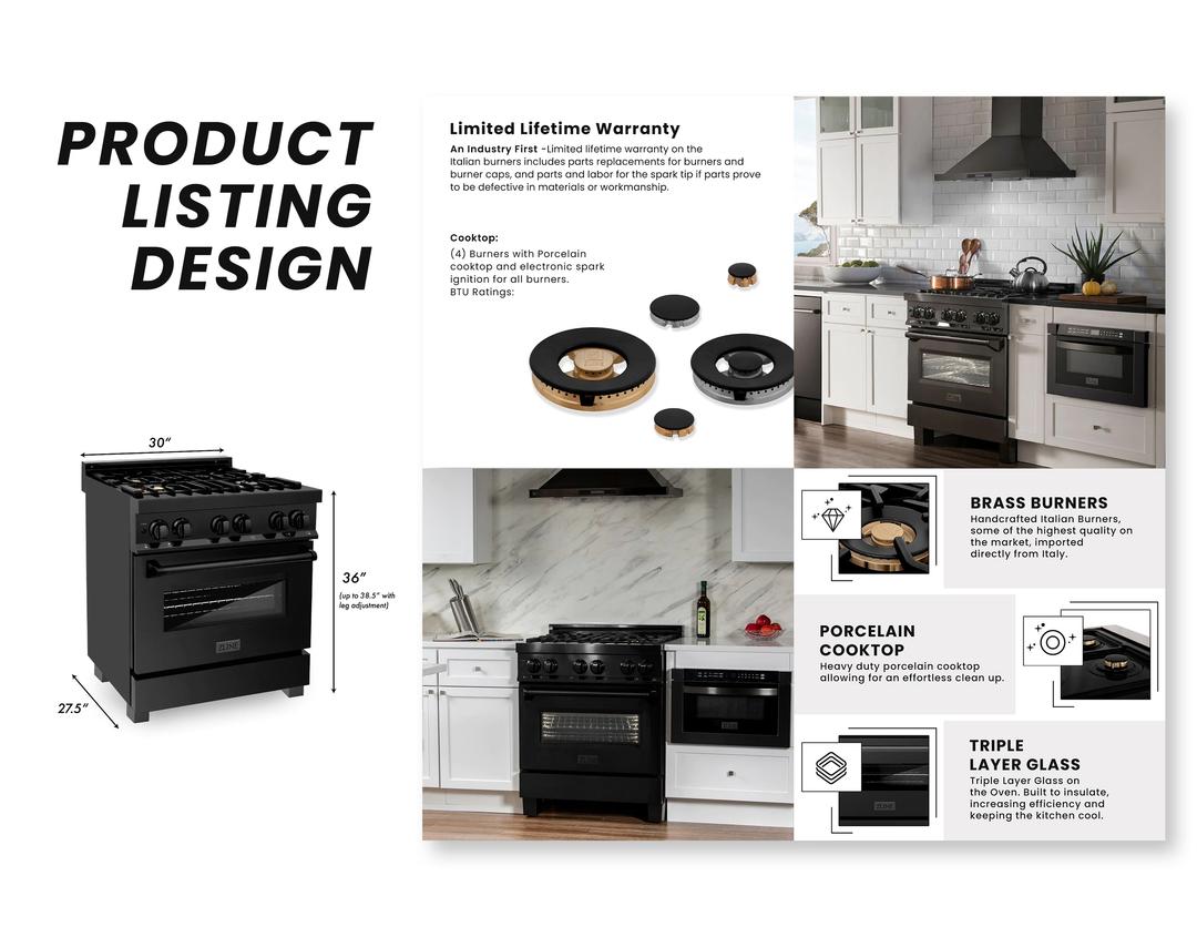 Stove Product Listing Image Design