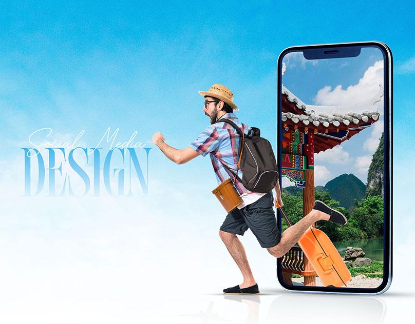Travel Tourism Agency Social Media Advertising Banner Design